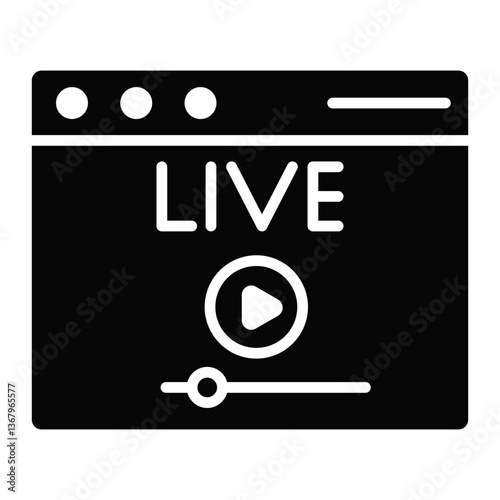 Live Streaming Icon