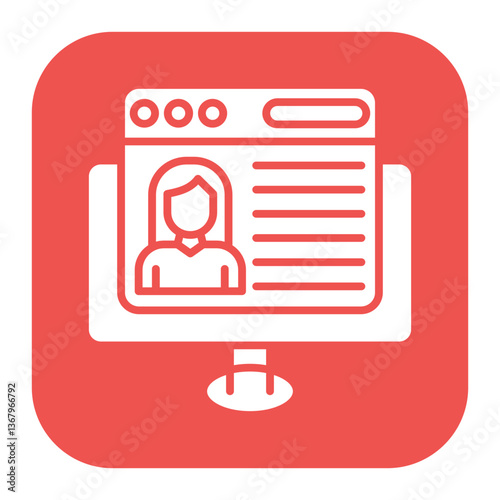 Female Blogger Icon