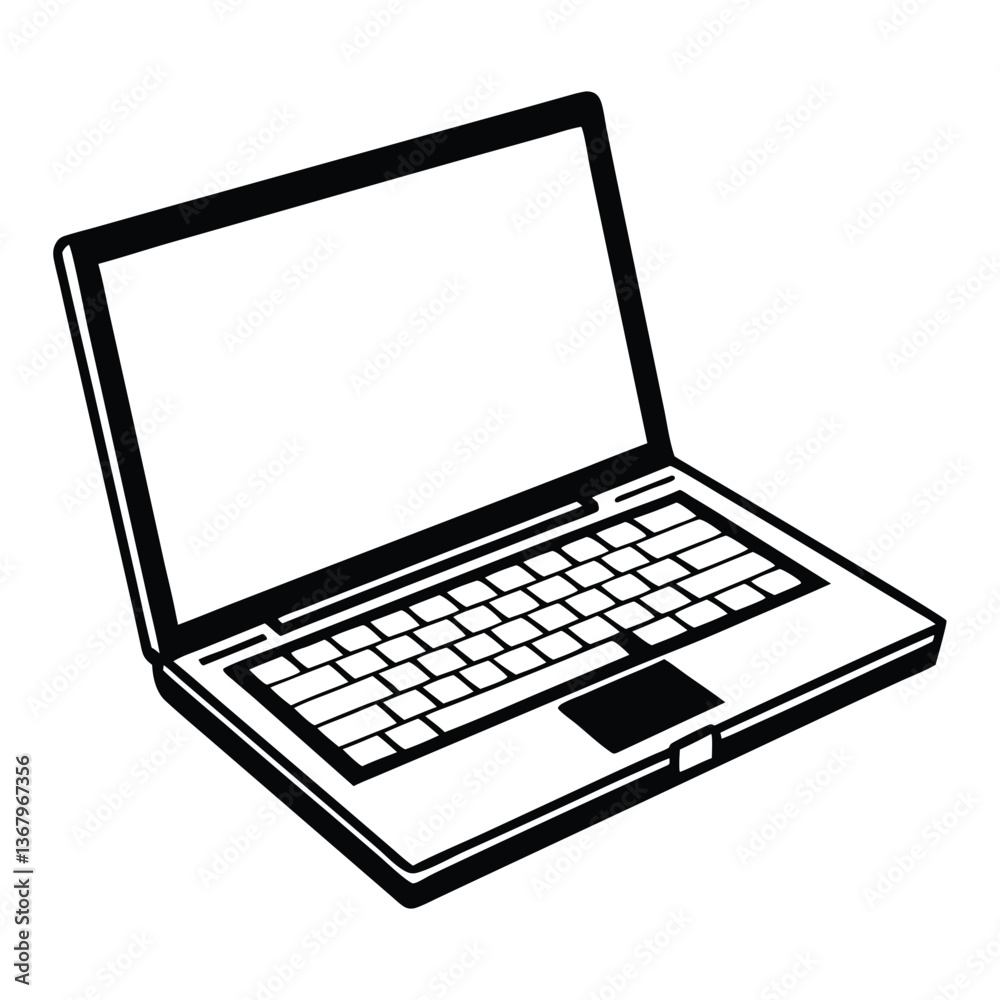 Laptop isolated on a white background Laptop isolated on a white background
