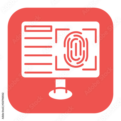 Biometric Data Icon