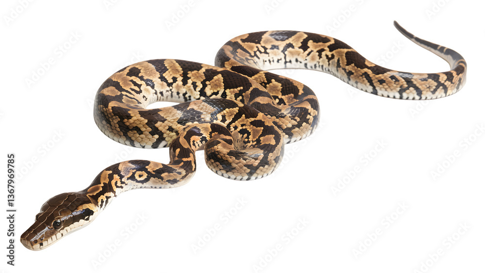 Realistic Snake Isolated – Nature and Reptile Design Element Realistic Snake Isolated – Nature and Reptile Design Element
