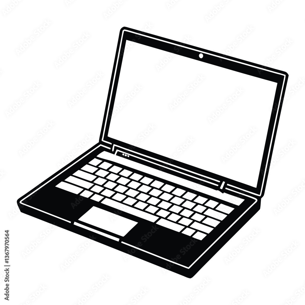 Laptop isolated on a white background Laptop isolated on a white background