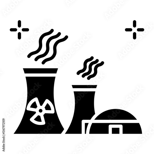 Nuclear Power Plant Icon