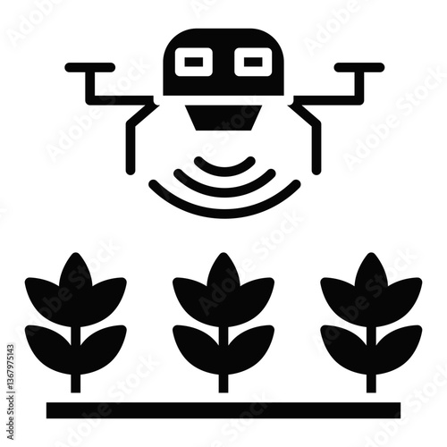 Agricultural Drones Icon