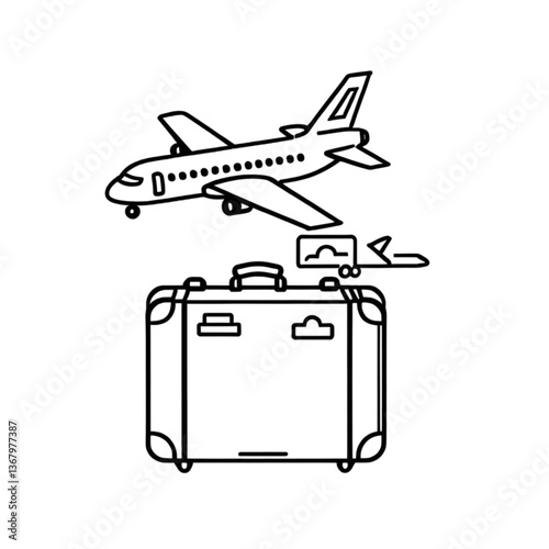 旅行と航空のアイコン｜Travel and Aviation Icon