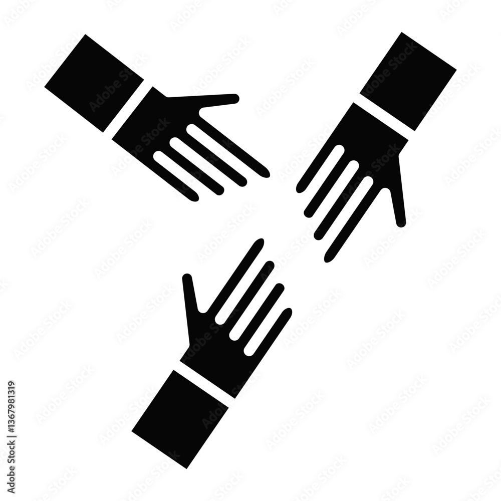 Fototapeta premium Helping Hand Icon