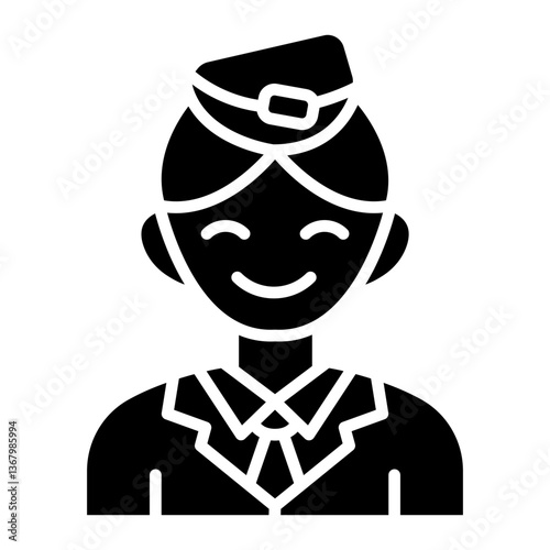 Flight Attendant Icon