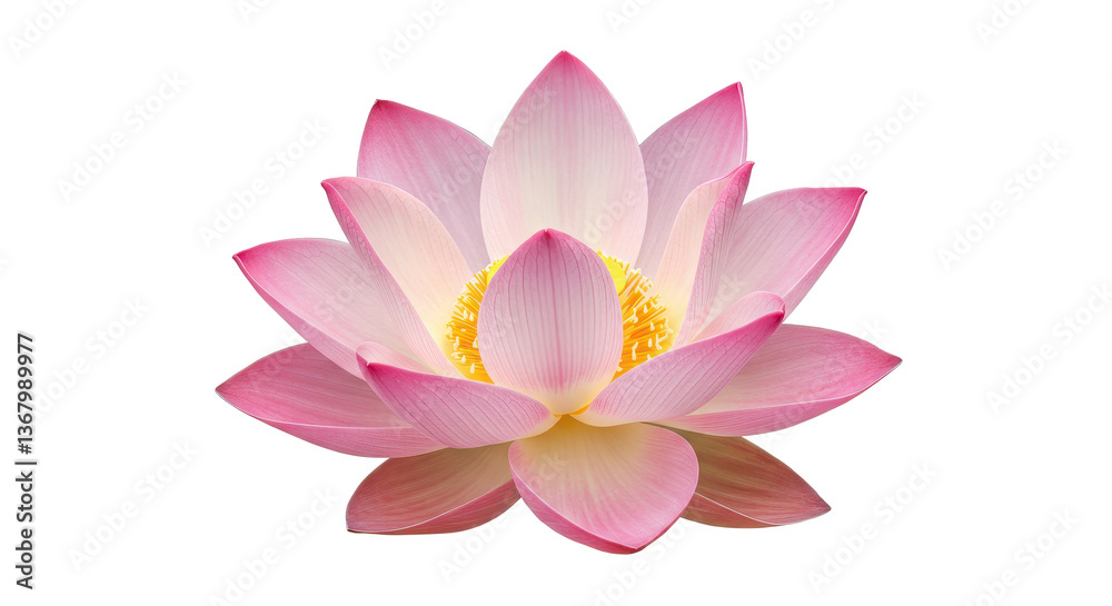 Isolated Pink Lotus Flower Isolated Pink Lotus Flower