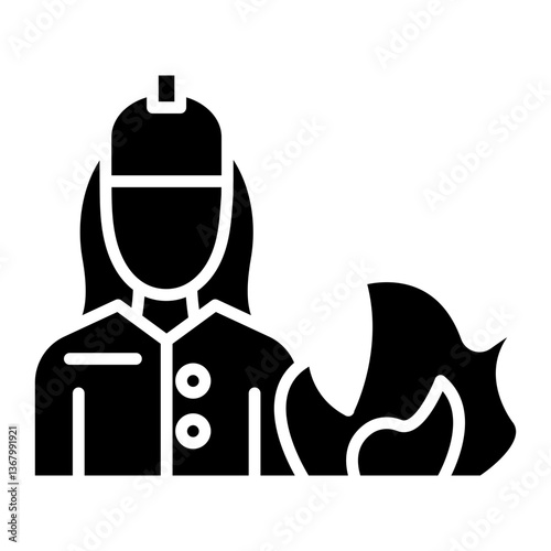 Firefighter Male Icon