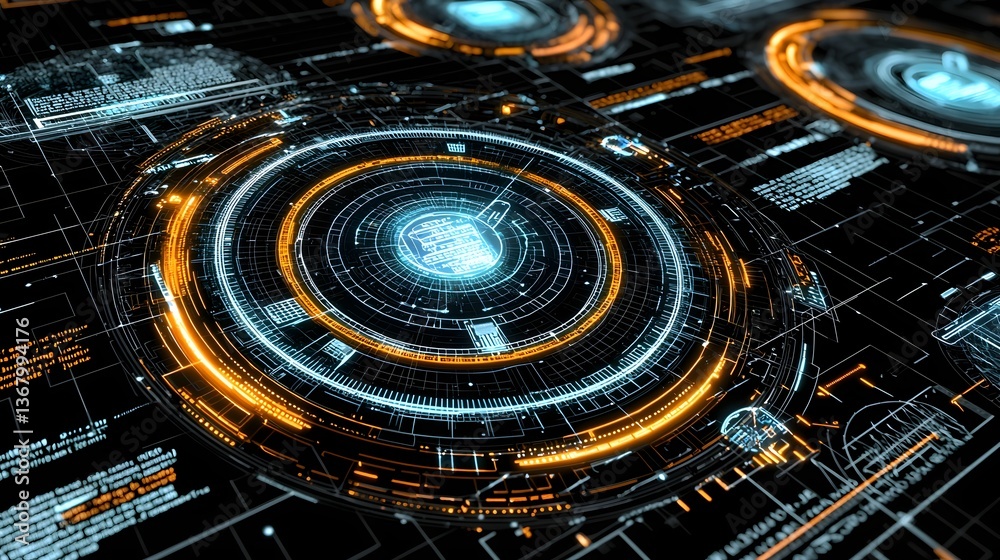 Futuristic AI powered e commerce cloud platform with interactive holographic displays seamless automated transactions and robotic order fulfillment   a vision of the future of digital commerce