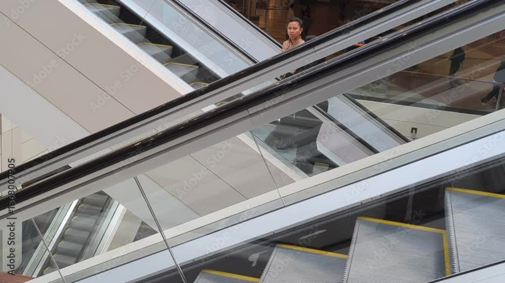 Escalator in Edmonton city centre Escalator in Edmonton city centre