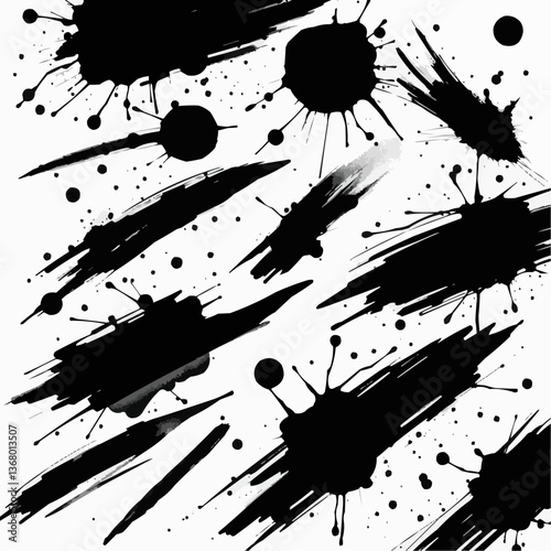 black ink blots