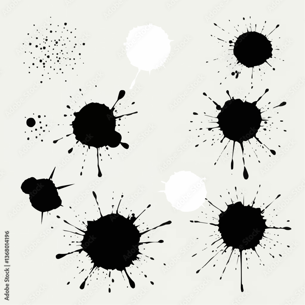 Collection of black spots