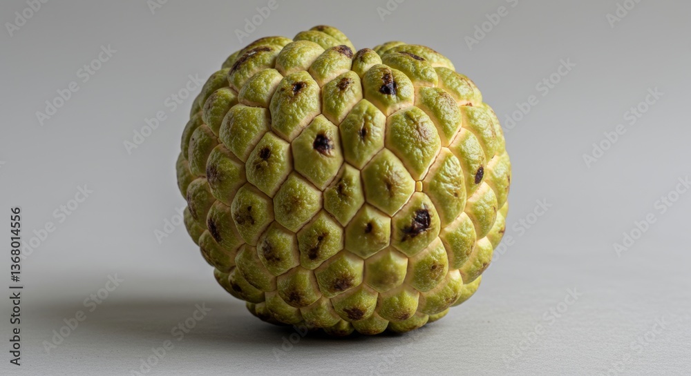 Exotic sugar apple fruit still life captured with high detail and texture Exotic sugar apple fruit still life captured with high detail and texture