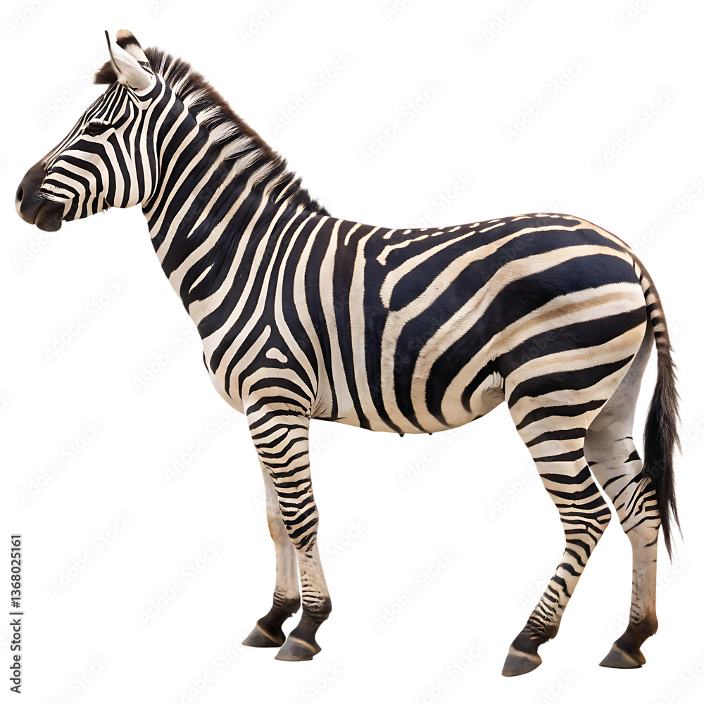 Fototapeta premium Zebra isolated