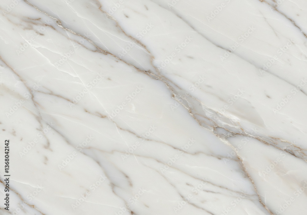 Obraz premium Elegant White Marble Texture Softly Illuminated. AI Generated