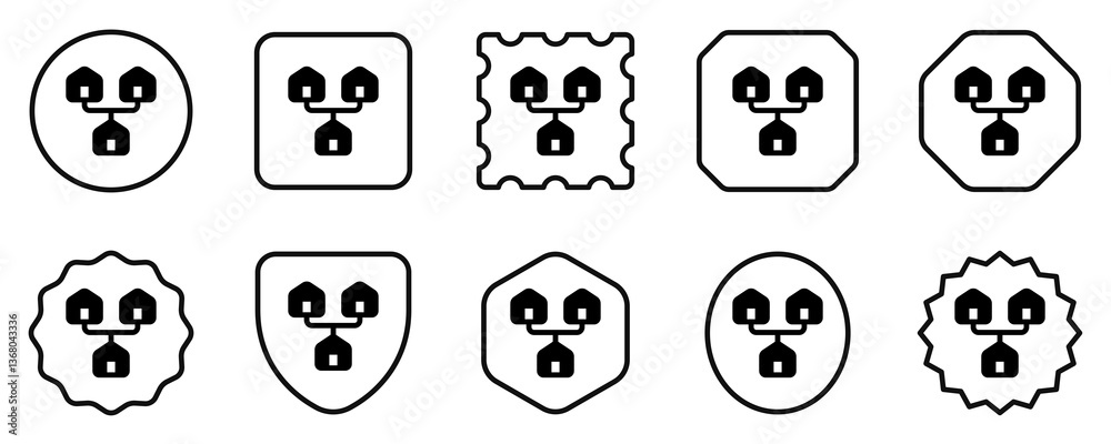 Editable local, home, network, LAN, connection vector icon. Remote work, job, profession, freelance. Part of a big icon set family. Perfect for web and app interfaces, presentations, infographics, etc