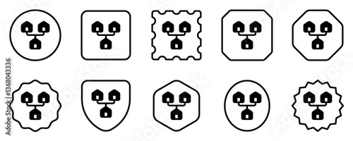 Editable local, home, network, LAN, connection vector icon. Remote work, job, profession, freelance. Part of a big icon set family. Perfect for web and app interfaces, presentations, infographics, etc