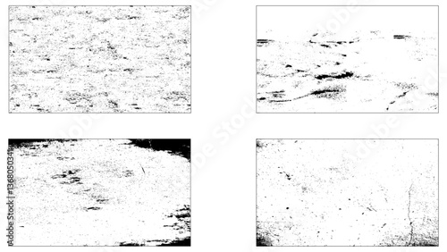 Grunge Urban Backgrounds set. Texture Vector.Dust Overlay Distress Grain ,Simply Place illustration over any Object to Create grungy Effect . dirty, texture for your design.