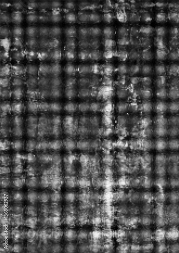 Large vector halftone concrete wall texture with a transparent background