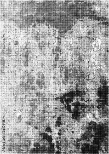 Large vector halftone concrete wall texture with a transparent background