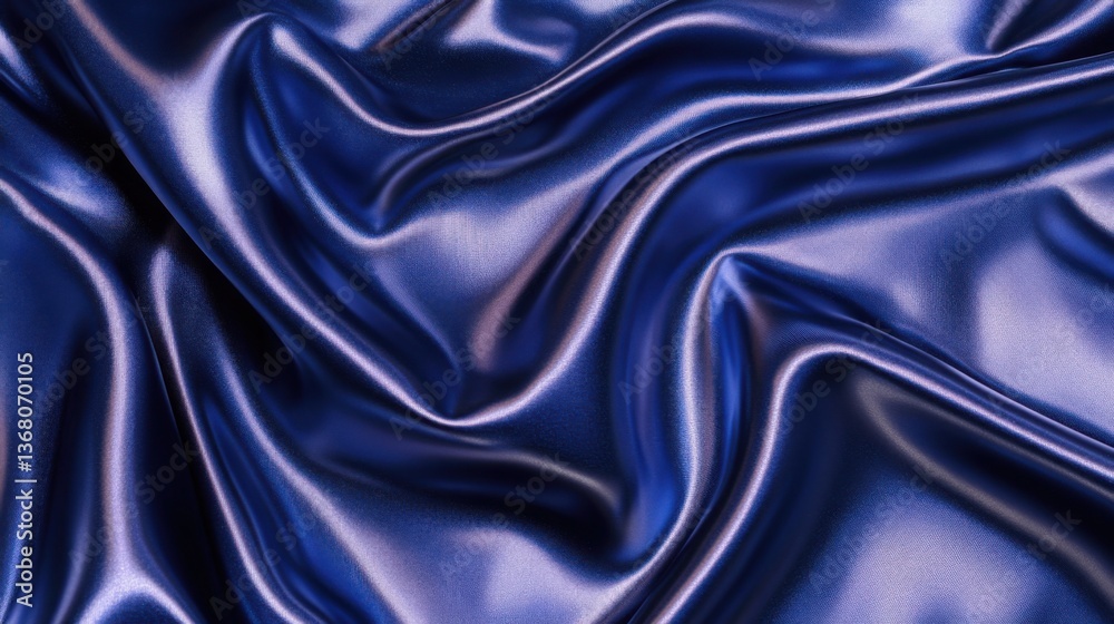 Fototapeta premium Lustrous silk drapery flowing with texture and iridescent glow.