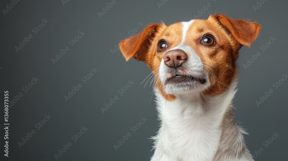 This portrait captures a focused dog with expressive eyes, showcasing the watchfulness and curiosity that embody the spirit of canines in a minimalist setting. This portrait captures a focused dog with expressive eyes, showcasing the watchfulness and curiosity that embody the spirit of canines in a minimalist setting.
