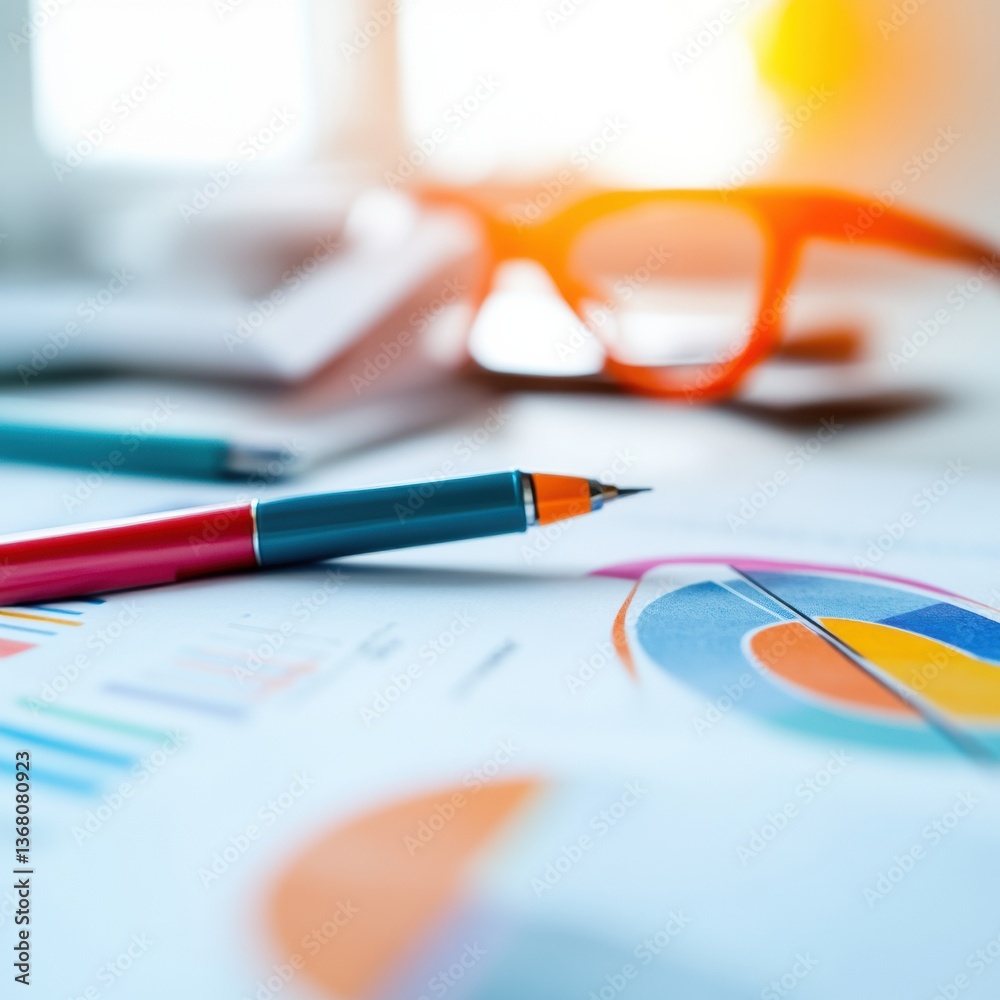 Minimalist Data Visualization Vibrant Financial Analytics with Modern Color Palette - Strategic Business Intelligence for Digital Transformation and Performance Optimization