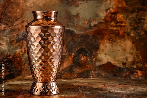 Wallpaper Mural Elegant Copper Cocktail Shaker on Rustic Background Perfect for Mixology and Barware Photography. Torontodigital.ca