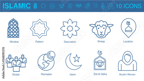 Islamic icon vector illustration concept