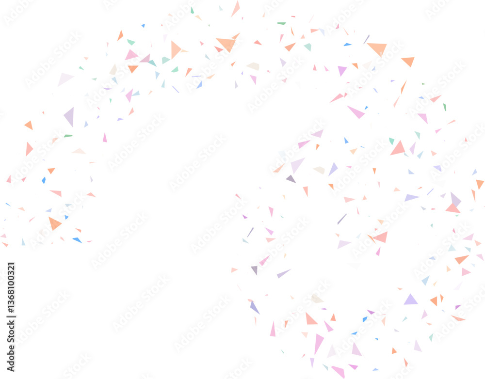 Abstract background with many falling tiny confetti pieces. vector background