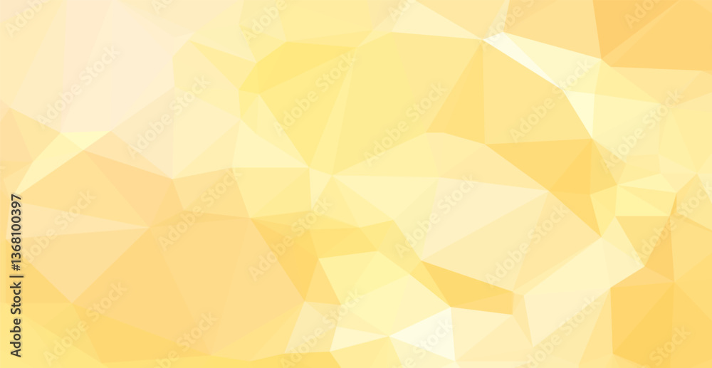 Orange Polygonal Mosaic Background, Creative Design Templates