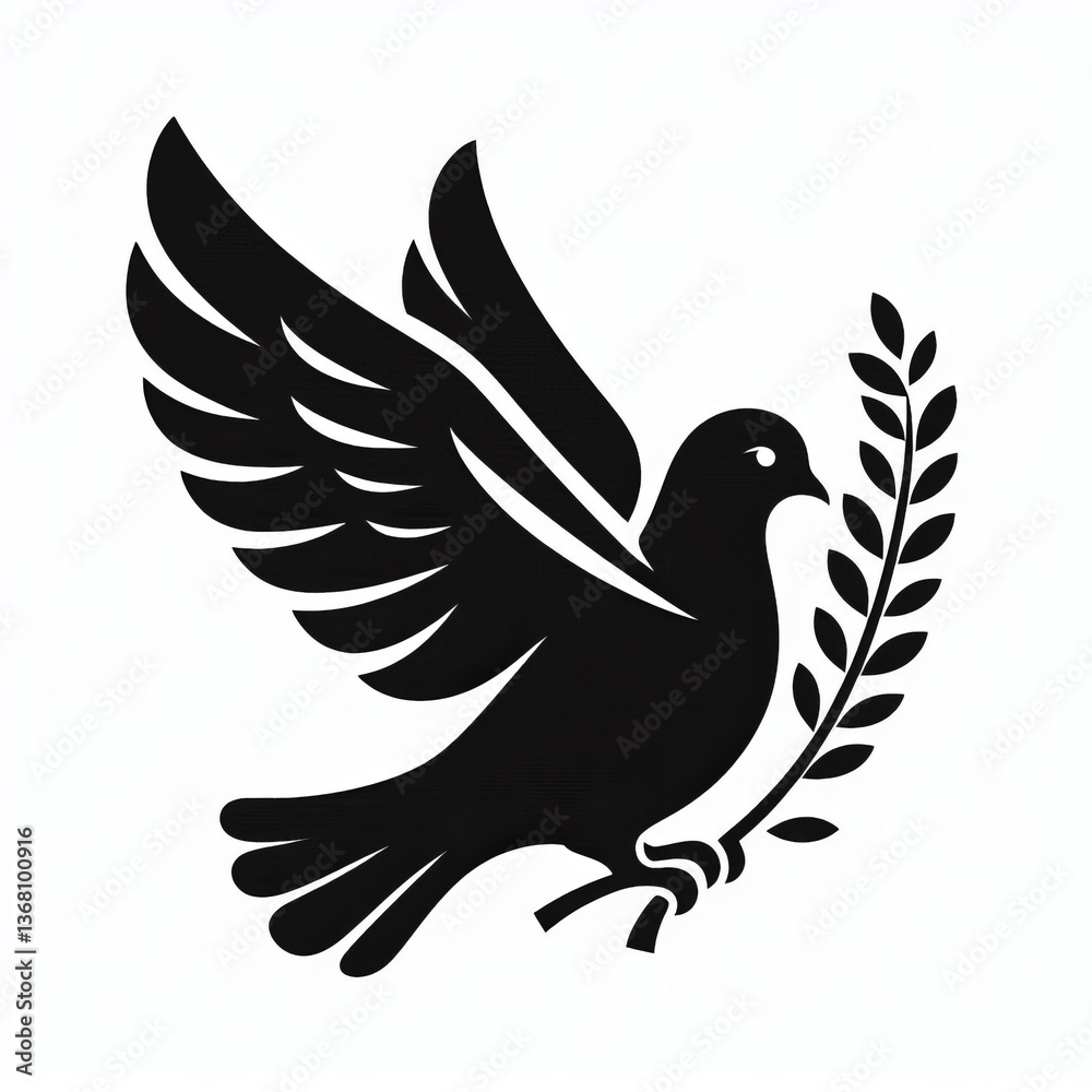 Obraz premium wild life diferent birds silhoutee illustration