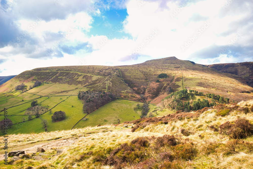 Naklejka premium Peak District hills