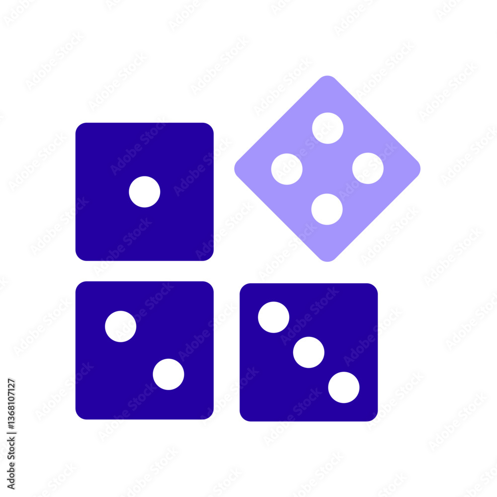 Icon a probability, isolated against a clean background. Icon a probability, isolated against a clean background.