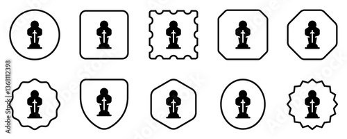 Editable award, trophy, winner, nomination vector icon. Movie, cinema, entertainment. Part of a big icon set family. Perfect for web and app interfaces, presentations, infographics, etc