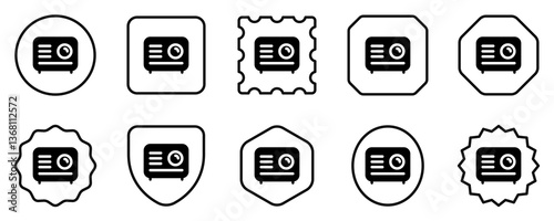 Editable film, movie, cinema projector vector icon. Movie, cinema, entertainment. Part of a big icon set family. Perfect for web and app interfaces, presentations, infographics, etc