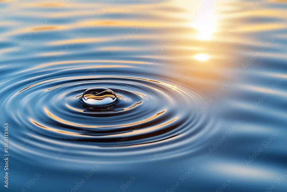 Sunlight Reflections and Ripples Create Serene Patterns on Tranquil Water Surface During Sunset Sunlight Reflections and Ripples Create Serene Patterns on Tranquil Water Surface During Sunset