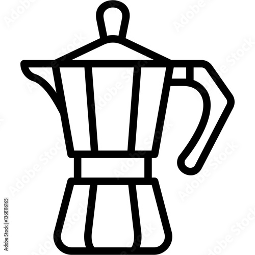 Moka Pot line icon
