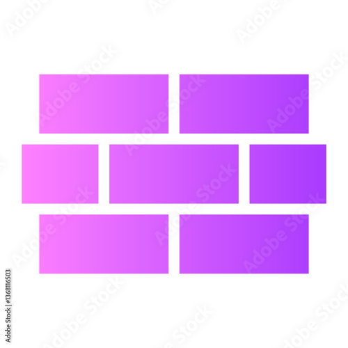 bricks gradient icon