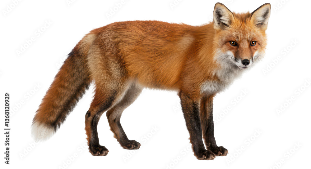 Fototapeta premium Isolated Red Fox