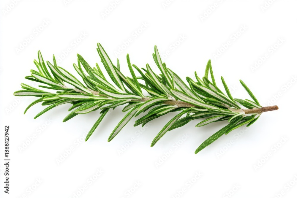 Rosemary branch on white background Rosemary branch on white background