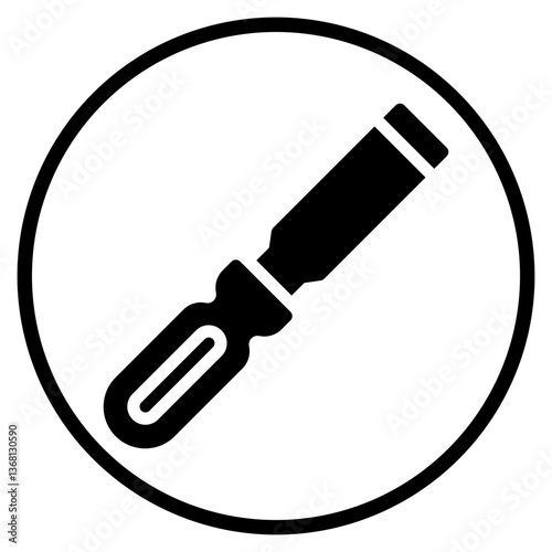 chisel glyph icon