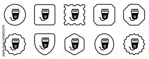 Editable hair clipper vector icon. Barbershop, lifestyle, grooming. Part of a big icon set family. Perfect for web and app interfaces, presentations, infographics, etc