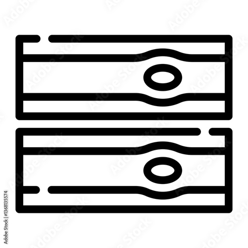 plywood line icon