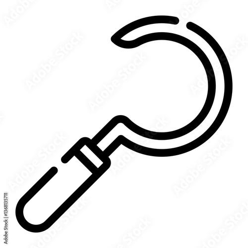 Sickle line icon