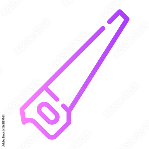 hand saw gradient icon