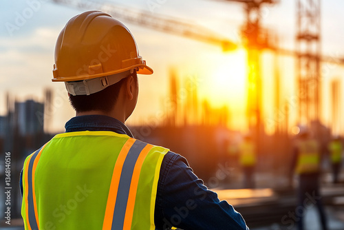 construction worker in a helmet