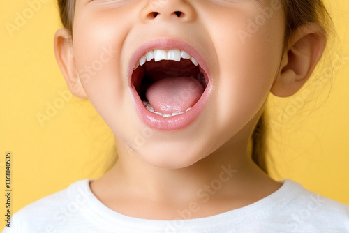 little child at the dentist