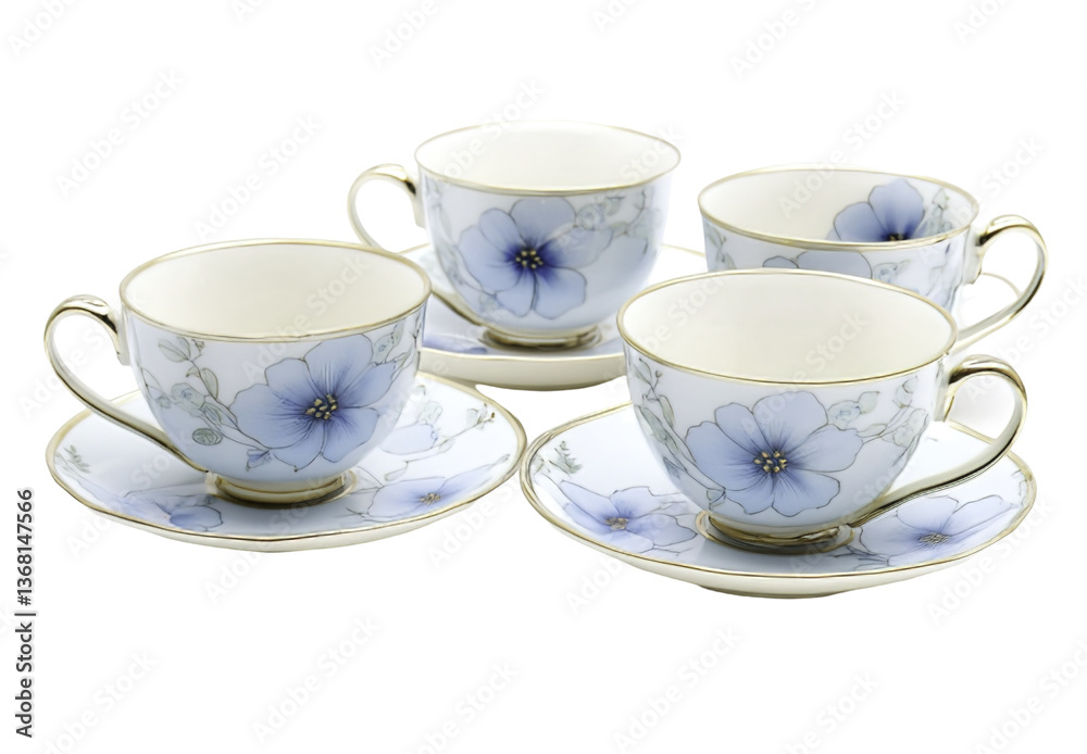 Teacup & Saucer, Spoon & Sugar Cubes w/ Red Background.Coffee crockery and little present in cup.Beauty cup on white background Teacup & Saucer, Spoon & Sugar Cubes w/ Red Background.Coffee crockery and little present in cup.Beauty cup on white background